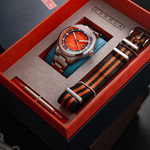 Cadola Paddock Automatic Watch with Burnt Orange Dial #CD-1037-66