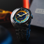 Cadola Giulia Suprema Automatic Watch with Dark Slate Blue Dial #CD-1044-33