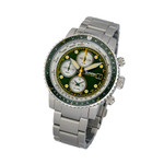Islander Calverton Flight Chronograph Alarm Watch with Green Dial #ISL-285