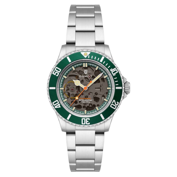 Duxot Atlantica Skeleton Automatic Green #DX-2067-33